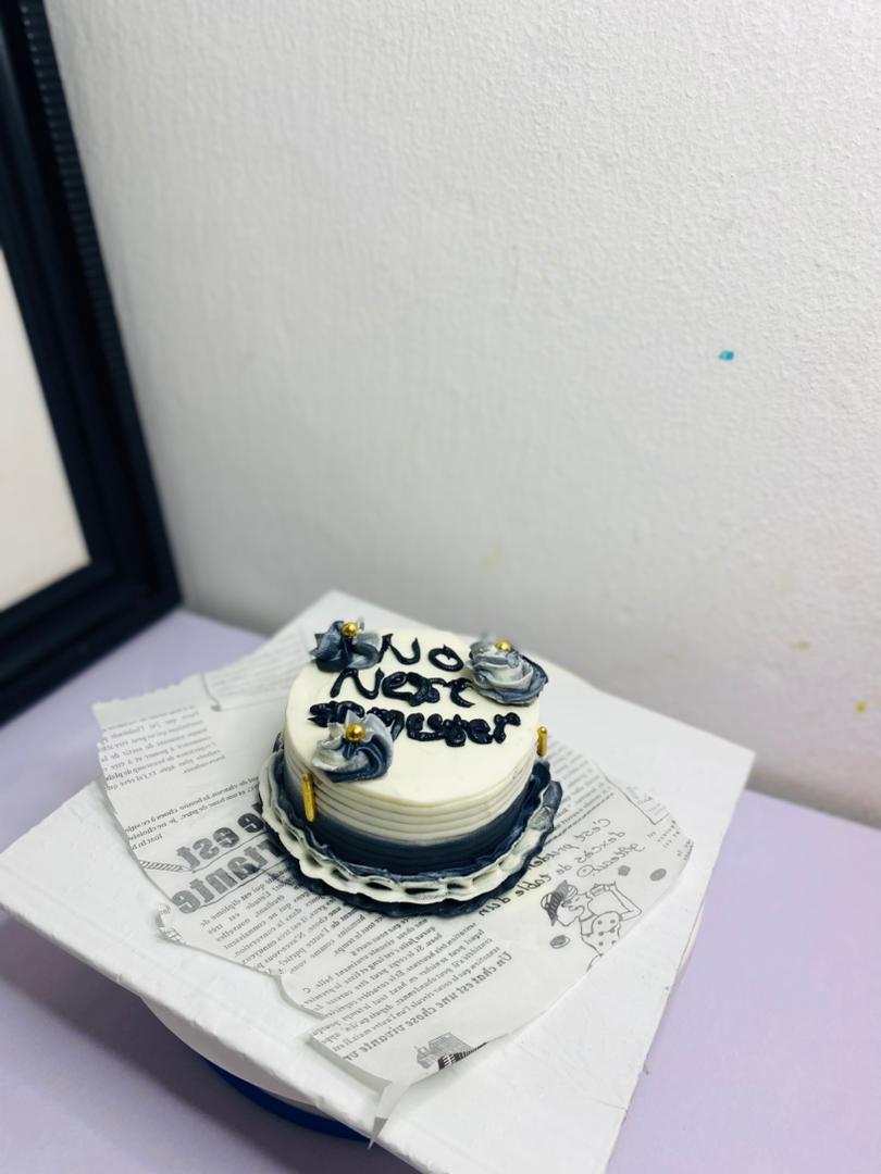 Beautiful celebration cake with elegant design by Cassy Bakes