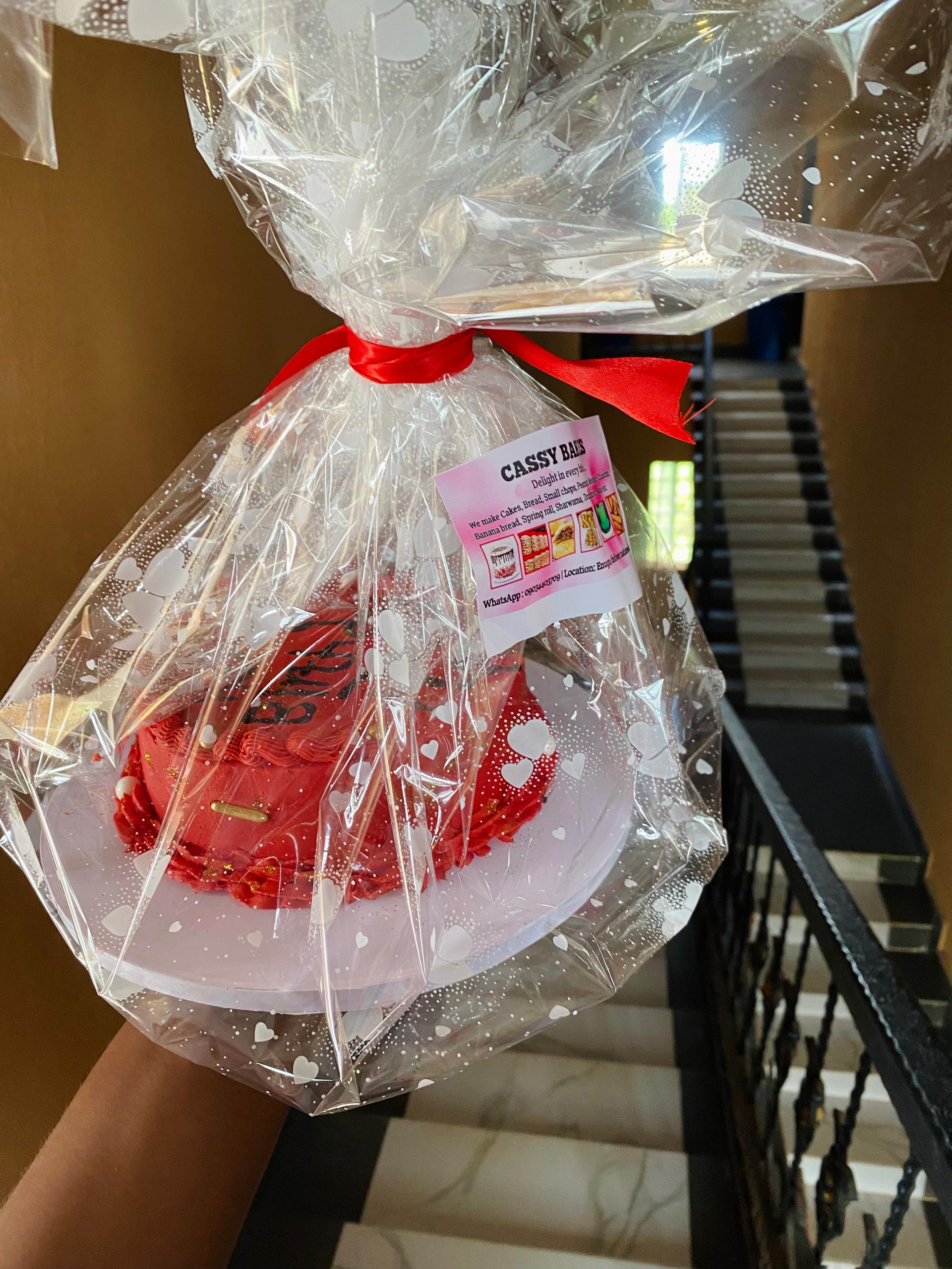 Red Heart Celebration Cake by Cassy Bakes