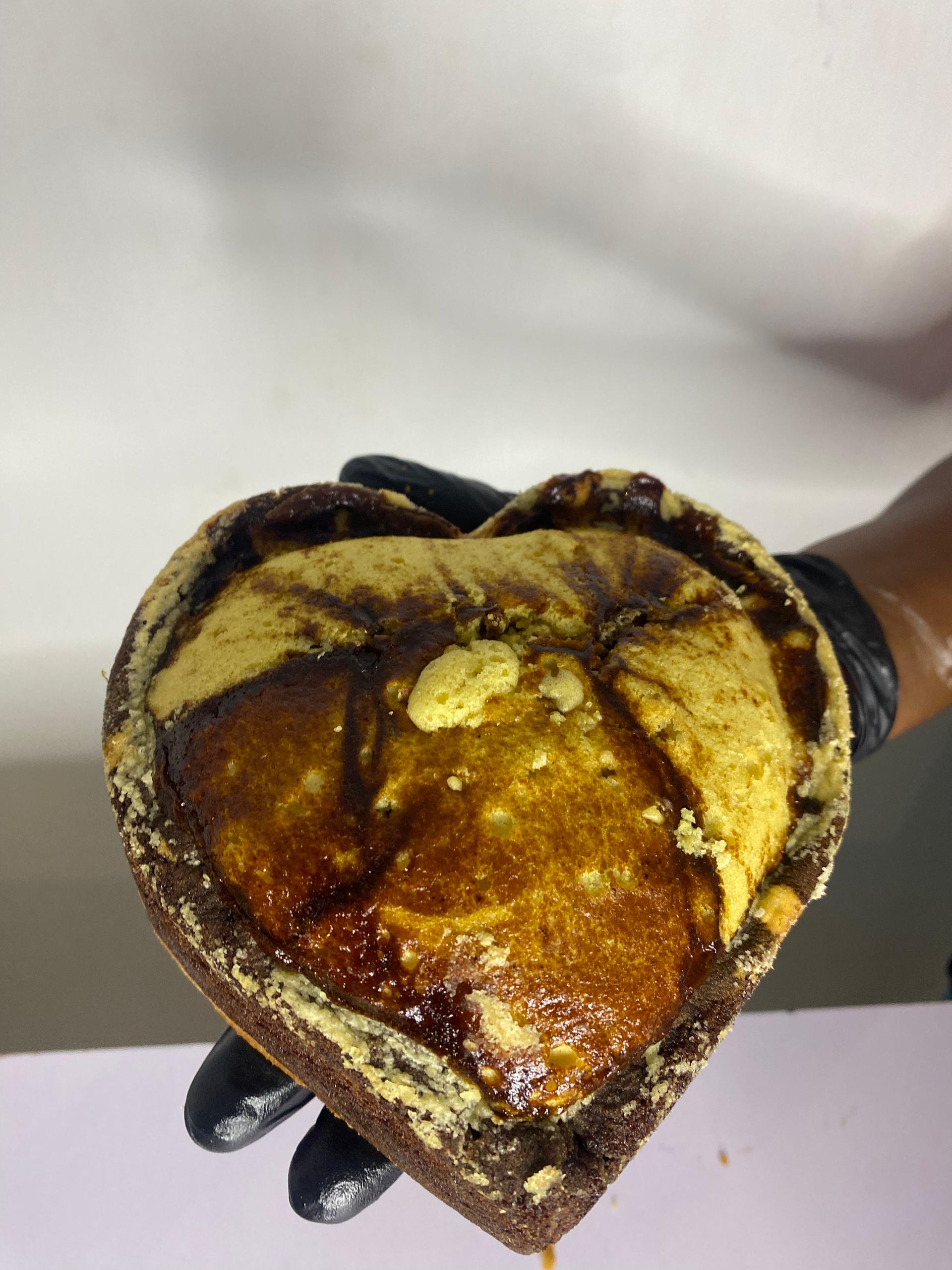 Heart-Shaped Chocolate Marble Cake by Cassy Bakes